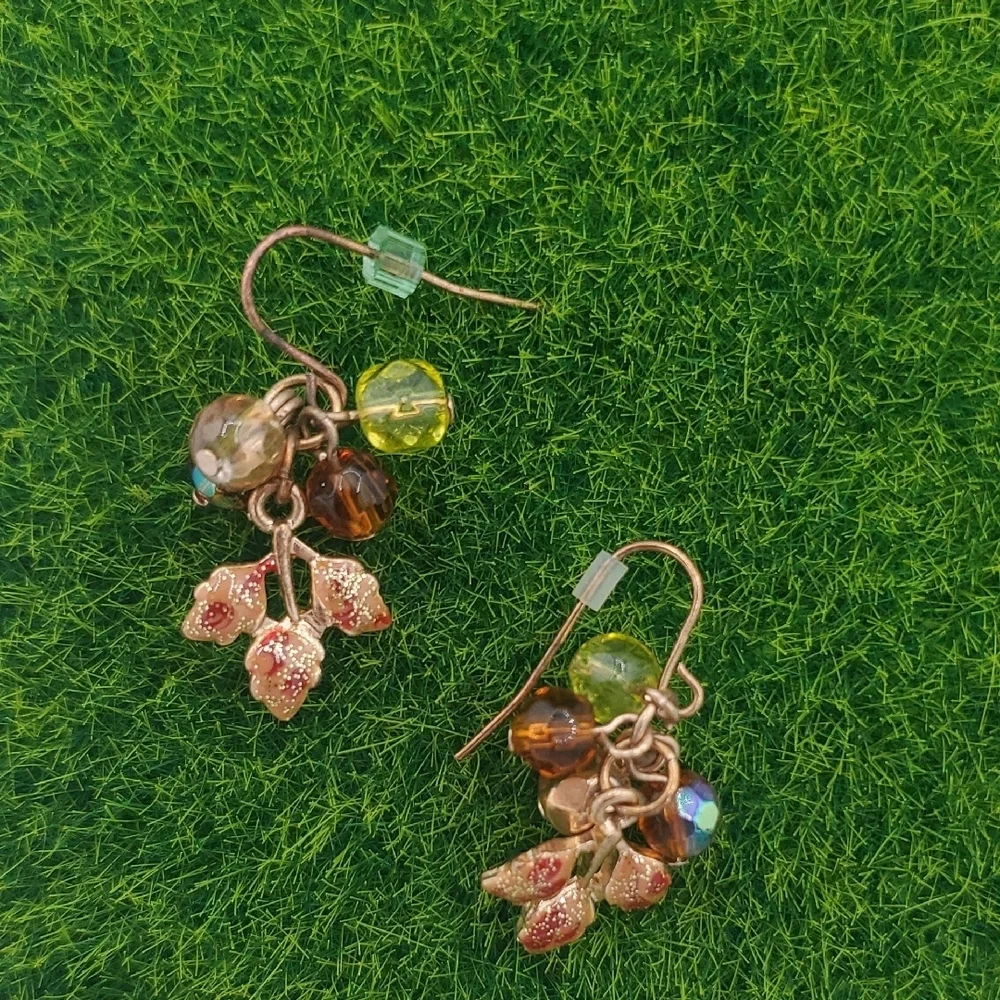 Fairy Dreams Harvest Leaf Earrings E1012